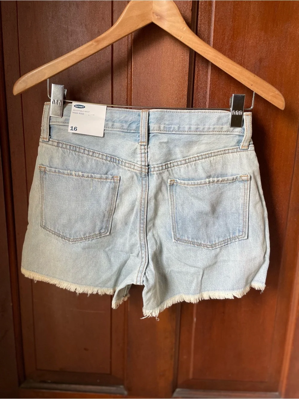 Old Navy girls size 16 high rise denim shorts NWT